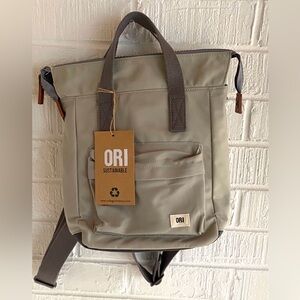 ORI Sustainable Bantry  Gray Backpack NWT